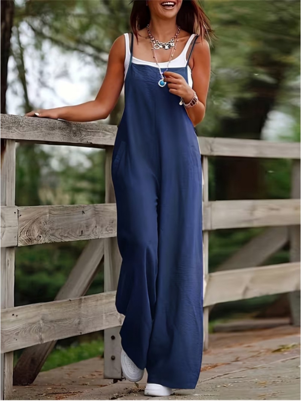 Osadia Plus Size Jumpsuit Size 4XL in Navy Colour